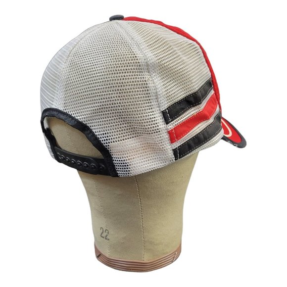 Vintage Motorcraft Quality Parts 3 Stripe Trucker Hat Mesh Snapback Cap USA READ - Picture 12 of 13